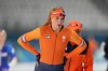 Jutta Leerdam of the Netherlands warms up during a speedskating training session, at the 2026 Winter Olympics, in Milan, Italy, Thursday, Feb. 5, 2026. (AP Photo/Lee Jin-man)