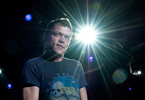 FILE - Singer Brad Arnold of the U.S. rock band 3 Doors Down takes to the stage at the opening concert of their German tour in the Columbiahalle in Berlin, on Feb. 21, 2012. (Jörg Carstensen/dpa via AP)