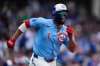 FILE - Chicago Cubs' Willi Castro (1) runs the bases after hitting a two-run home run during the fourth inning of a baseball game against the Washington Nationals, Sept. 5, 2025, in Chicago. (AP Photo/Erin Hooley, File)