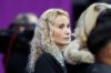 FILE - Eteri Tutberidze, coach of Georgia's Nika Egadze, waits for his performance in men's free skating during the ISU European Figure Skating Championships in Kaunas, Lithuania, Friday, Jan. 12, 2024. (AP Photo/Mindaugas Kulbis, File)