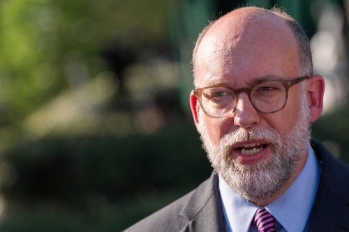 FILE - Director of the Office of Management and Budget Russell Vought speaks to reporters at the White House, Thursday, July 24, 2025, in Washington. (AP Photo/Julia Demaree Nikhinson, File)