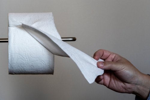 This photo shows toilet paper in Arlington, Va., Jan. 4, 2026. (AP Photo/Michael Phillis)