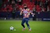 FILE - Arsenal's Max Dowman warms up prior to the Champions League opening phase soccer match between Slavia Prague and Arsenal in Prague, Czech Republic, Tuesday, Nov. 4, 2025. (AP Photo/Petr David Josek, File)