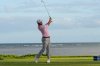 Davis Riley hits on the 17th hole during the third round of the Sony Open golf event at the Waialae Country Club in Honolulu, Saturday, Jan. 17, 2026. (AP Photo/Matt York)