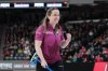 Christina Black reacts after defeating Team Einarson to secure a spot in the final at the Montana's Canadian Curling Trials in Halifax on Nov. 27, 2025. THE CANADIAN PRESS/Darren Calabrese