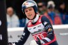 United States' Lindsey Vonn at the finish line after crashing, during an alpine ski, women's World Cup downhill, in Crans Montana , Switzerland, Friday, Jan. 30, 2026. (AP Photo/Giovanni Auletta)