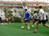 Alonso Coello, left, Deandre Kerr, centre, and Djordje Mihailovic, right, are shown in pre-season training with Toronto FC on Thursday Jan. 22, 2026, at the Marbella Football Center.
  THE CANADIAN PRESS/Handout-Toronto FC-Aidan Miller
