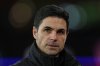 Arsenal's manager Mikel Arteta looks on prior to the start of the Champions League opening phase soccer match between Arsenal and Kairat Almaty in London, Wednesday, Jan. 28, 2026. (AP Photo/Ian Walton)