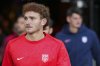 United States's Josh Sargent looks on prior to a friendly soccer match against Japan, Tuesday, Sept. 9, 2025, in Columbus, Ohio. (AP Photo/Jeff Dean)