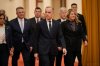 Canada's Prime Minister Mark Carney, center, arrives to meet with Chinese President Xi Jinping, at the Great Hall of the People in Beijing, China, Friday, Jan. 16, 2026. (AP Photo/Vincent Thian, Pool)