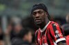 FILE - AC Milan's Tammy Abraham celebrates after he scored his side's first goal during an Italian Cup semi final first leg soccer match between AC Milan and Inter Milan at the San Siro stadium, in Milan, Italy, April 2, 2025. (AP Photo/Antonio Calanni, File)