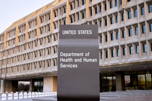 FILE - The U.S. Department of Health and Human Services building is seen, April 5, 2009, in Washington. (AP Photo/Alex Brandon, File)