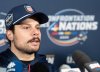 United States captain Austin Matthews speaks with the media following practice at the 4 Nations Face-Off in Brossard, Que., on Monday, Feb. 10, 2025. THE CANADIAN PRESS/Christinne Muschi