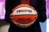 A ball is displayed with the name of the new general manager of the WNBA Toronto Tempo team during an event announcing Wright Rogers as the general manager of the WNBA Toronto Tempo team in Toronto, Thursday, February 20, 2025. THE CANADIAN PRESS/Cole Burston