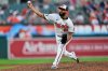 FILE - Baltimore Orioles relief pitcher Seranthony Dominguez (56) delivers during the ninth inning in the second baseball game of a doubleheader against the New York Mets, July 10, 2025, in Baltimore. (AP Photo/Stephanie Scarbrough, File)
