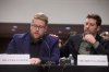 Luke Ganger, left, and Brent Ganger, right, brothers of Renee Good, appear during a Bicameral Public Forum on the Disproportionate Use of Force by DHS Agents, on Capitol Hill, Tuesday, Feb. 3, 2026, in Washington. (AP Photo/Rod Lamkey, Jr.)