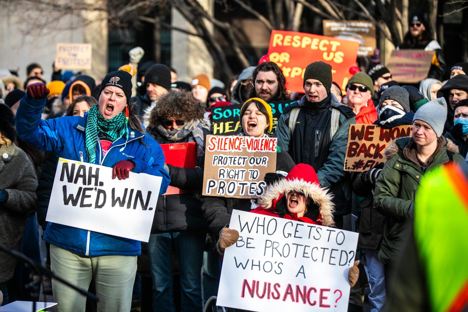 ‘Nuisance’ protest bylaw stalled after hundreds object – Winnipeg Free ...