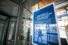 MIKAELA MACKENZIE / FREE PRESS
                                The entrance at Manitoba Hydro Place, which is closed to the public after an employee was assaulted by a man with a knife inside the Crown corporation&rsquo;s downtown headquarters Friday.