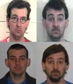 Police mugshots of Ryan Gabourie released to media in 2013 and 2014. He later changed his name to Ryan Knight. (Supplied)