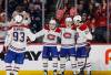 John Woods / THE CANADIAN PRESS
                                Montreal Canadiens&rsquo; Oliver Kapanen (second right) celebrates his goal against the Winnipeg Jets with Ivan Demidov, left to right, Lane Hutson and Juraj Slafkovsky in the first period of Montreal&rsquo;s 5-1 win over Winnipeg, Wednesday.