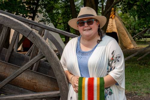 PARKS CANADA Melanie Gamache launched a program where she takes her company, Borealis Beading, to workplaces and other institutions to share Métis culture after she received repeated requests from customers.