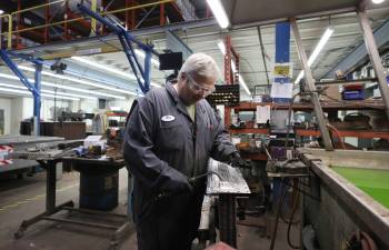 Ruth Bonneville / Free Press
                                BIZ - West End Radiators Photo of welder, Ron Caron, repairing a radiator in one of their 2 shops. Story is about Wayne Feelus and his nephew Justin Feelus, owners of West End Radiators and how they grew the business to be the biggest of its kind in Canada. Justin&rsquo;s dad - Pete Feelus, is Wayne&rsquo;s brother, one of the original owners of West End Radiators. This is for the Feb. 17 &lsquo;Made in Manitoba&rsquo; article. Story by Aaron Feb 10th, 2026