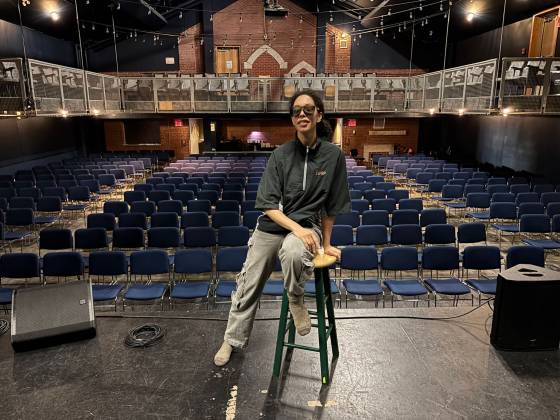 Dammecia Hall volunteers at the West End Cultural Centre. (Aaron Epp / Free Press)