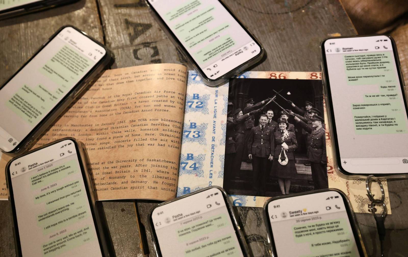 Modern, historic letters showcase love in dangerous times