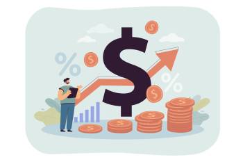 Freepik
                                Recession of money value on finance market. Price increase, business risk, coins and percentage rate flat vector illustration. Economy, inflation concept for banner, website design or landing web page