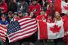 CAROLYN KASTER / THE ASSOCIATED PRESS
                                Fans cheer for their teams during the first period of the women&rsquo;s ice hockey gold medal game between the United States and Canada at the 2026 Winter Olympics, in Milan, Italy, Thursday, Feb. 19, 2026. (AP Photo/