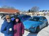 GREG VANDERMEULEN / THE CARILLON
                                Todd and Keri Heiland drove out from Niverville for the Steinbach event.