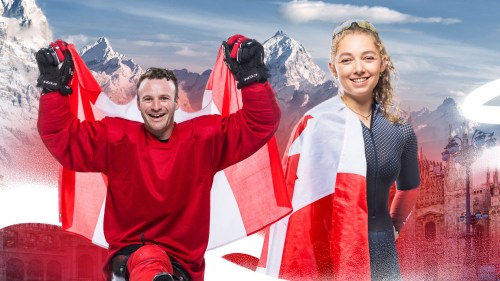 Canada’s para hockey captain Tyler McGregor of Forest, Ont., and para nordic skier Natalie Wilkie of Salmon Arm, B.C., are shown in an undated handout image. The pair were named Canada’s opening ceremony flag bearers for the Milan Cortina 2026 Paralympic Winter Games, the Canadian Paralympic Committee announced Friday, Feb. 27, 2026. THE CANADIAN PRESS/Handout - Canadian Paralympic Committee (Mandatory Credit)