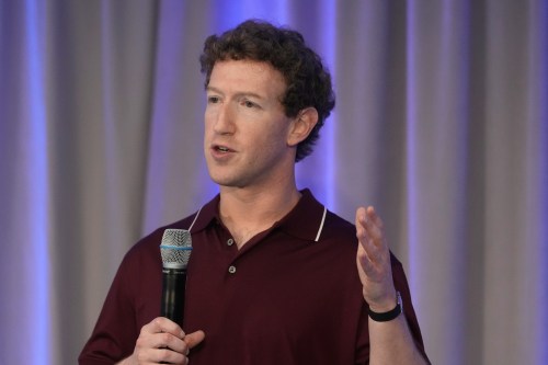 FILE - Meta CEO Mark Zuckerberg speaks during an event at the Biohub Imaging Institute in Redwood City, Calif., Nov. 5, 2025. (AP Photo/Jeff Chiu, File)
