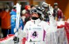 Canada's Maia Schwinghammer celebrates her win in the women's World Cup freestyle skiing moguls in Val St-Come, Que., Friday, Jan. 31, 2025. THE CANADIAN PRESS/Sean Kilpatrick