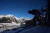 Bulgaria's Radoslav Yankov competes against Slovenia's Tim Mastnak during the men's snowboarding parallel giant slalom qualifications at the 2026 Winter Olympics, in Livigno, Italy, Sunday, Feb. 8, 2026. (AP Photo/Gregory Bull)