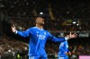 Real Madrid's Kylian Mbappe reacts during the Spanish La Liga soccer match between Valencia and Real Madrid in Valencia, Spain, Sunday, Feb. 8, 2026. (AP Photo/Francisco Macia)