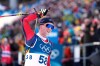 Johan-Olav Botn, of Norway, reacts after crossing the finish line in the men's 20-kilometer individual biathlon race at the 2026 Winter Olympics in Anterselva, Italy, Tuesday, Feb. 10, 2026. (AP Photo/Mosa'ab Elshamy)