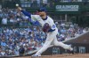FILE - Chicago Cubs starting pitcher Ryan Brasier throws against the Kansas City Royals during the first inning of a baseball game in Chicago, July 21, 2025. (AP Photo/Nam Y. Huh, File)