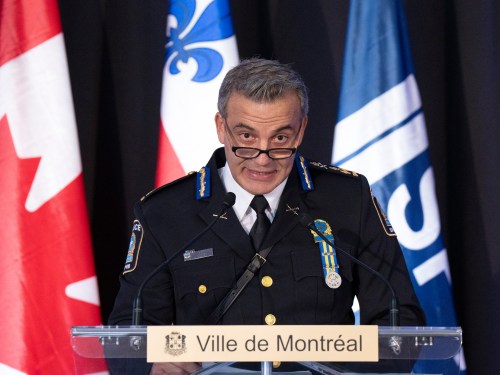 Montreal police chief Fady Dagher speaks in Montreal on Thursday, Jan. 19, 2023. THE CANADIAN PRESS/Ryan Remiorz