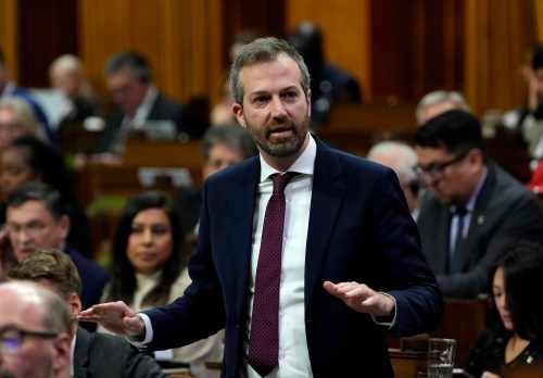 Minister of Government Transformation, Public Works and Procurement Joel Lightbound rises during question period in the House of Commons on Parliament Hill in Ottawa on Wednesday, Dec. 3, 2025. THE CANADIAN PRESS/Justin Tang
