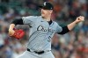 FILE - Chicago White Sox starting pitcher Ky Bush throws against the Houston Astros during the second inning of a baseball game, Aug. 18, 2024, in Houston. (AP Photo/Eric Christian Smith, File)