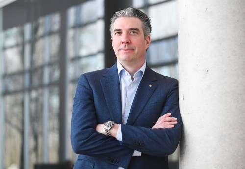 Agropur CEO Emile Cordeau poses at company headquarters in Longueuil, Que., on Monday, Feb. 9, 2026. THE CANADIAN PRESS/Graham Hughes