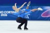 Piper Gilles and Paul Poirier of Team Canada compete in the Figure Skating Ice Dance Free Dance competition during the 2026 Milan Cortina Winter Olympics in Milan, Italy on Wednesday, Feb. 11, 2026. THE CANADIAN PRESS/Nathan Denette
