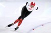 Isabelle Weidemann of Canada competes in the women's 5,000 meters speedskating race at the 2026 Winter Olympics, in Milan, Italy, Thursday, Feb. 12, 2026. (AP Photo/Luca Bruno)