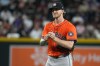 FILE - Houston Astros pitcher Josh Hader (71) reacts after defeating the Arizona Diamondbacks during a baseball game, Wednesday, July 23, 2025, in Phoenix. (AP Photo/Rick Scuteri, File)