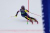 United States' Mikaela Shiffrin crosses the finish line of an alpine ski, women's team combined race, at the 2026 Winter Olympics, in Cortina d'Ampezzo, Italy, Tuesday, Feb. 10, 2026. (AP Photo/Andy Wong)