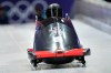Austria's Katrin Beierl starts for a women's monobob training session at the 2026 Winter Olympics, in Cortina d'Ampezzo, Italy, Friday, Feb. 13, 2026. (AP Photo/Aijaz Rahi)