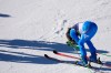 Italy's Federica Brignone celebrates at the finish area of an alpine ski, women's giant slalom race, at the 2026 Winter Olympics, in Cortina d'Ampezzo, Italy, Sunday, Feb. 15, 2026. (AP Photo/Andy Wong)