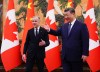 Prime Minister Mark Carney meets with President of China Xi Jinping at the Great Hall of the People in Beijing, China on Friday, Jan. 16, 2026. THE CANADIAN PRESS/Sean Kilpatrick