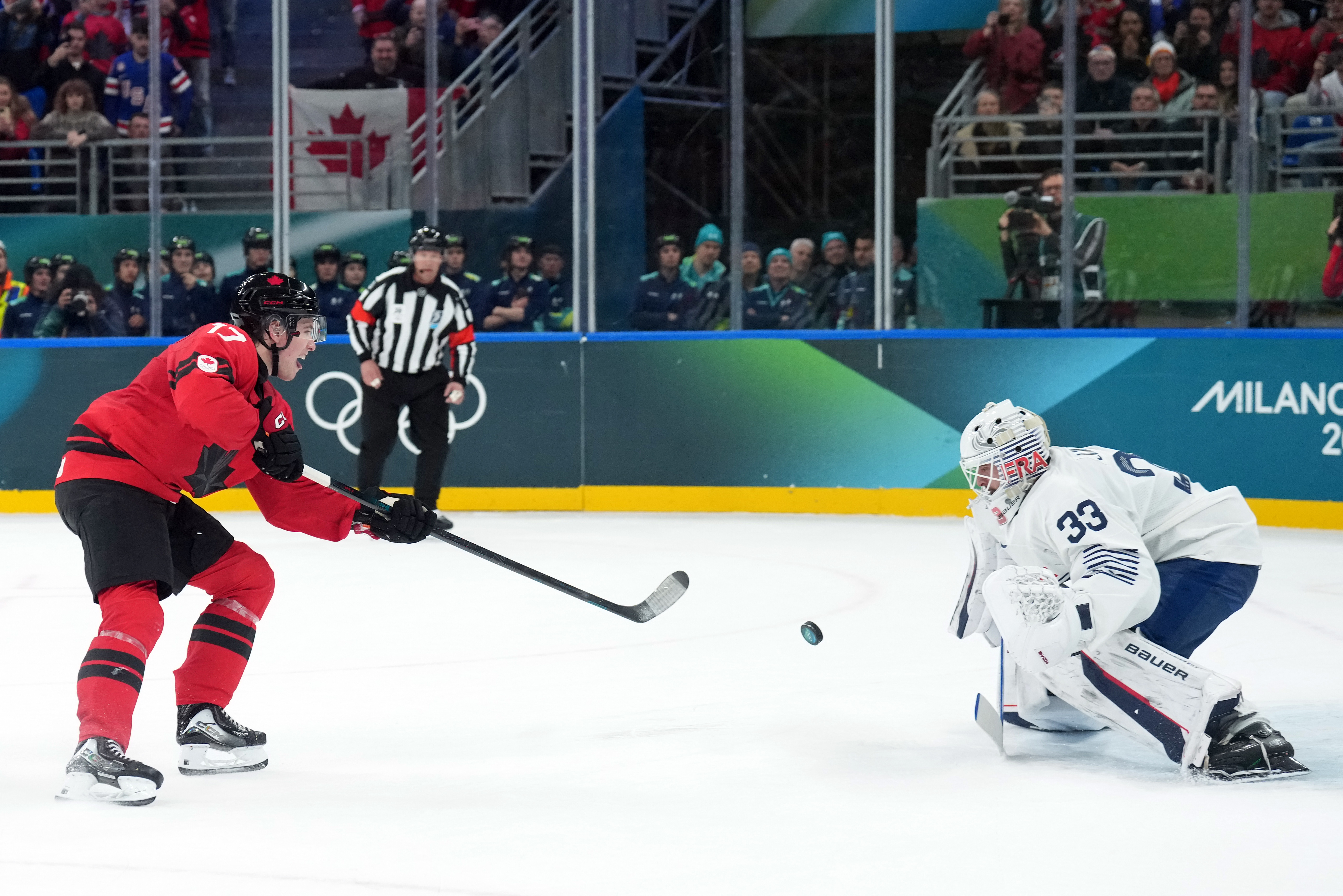‘It’s fast’: McDavid-MacKinnon-Celebrini line impressing when called